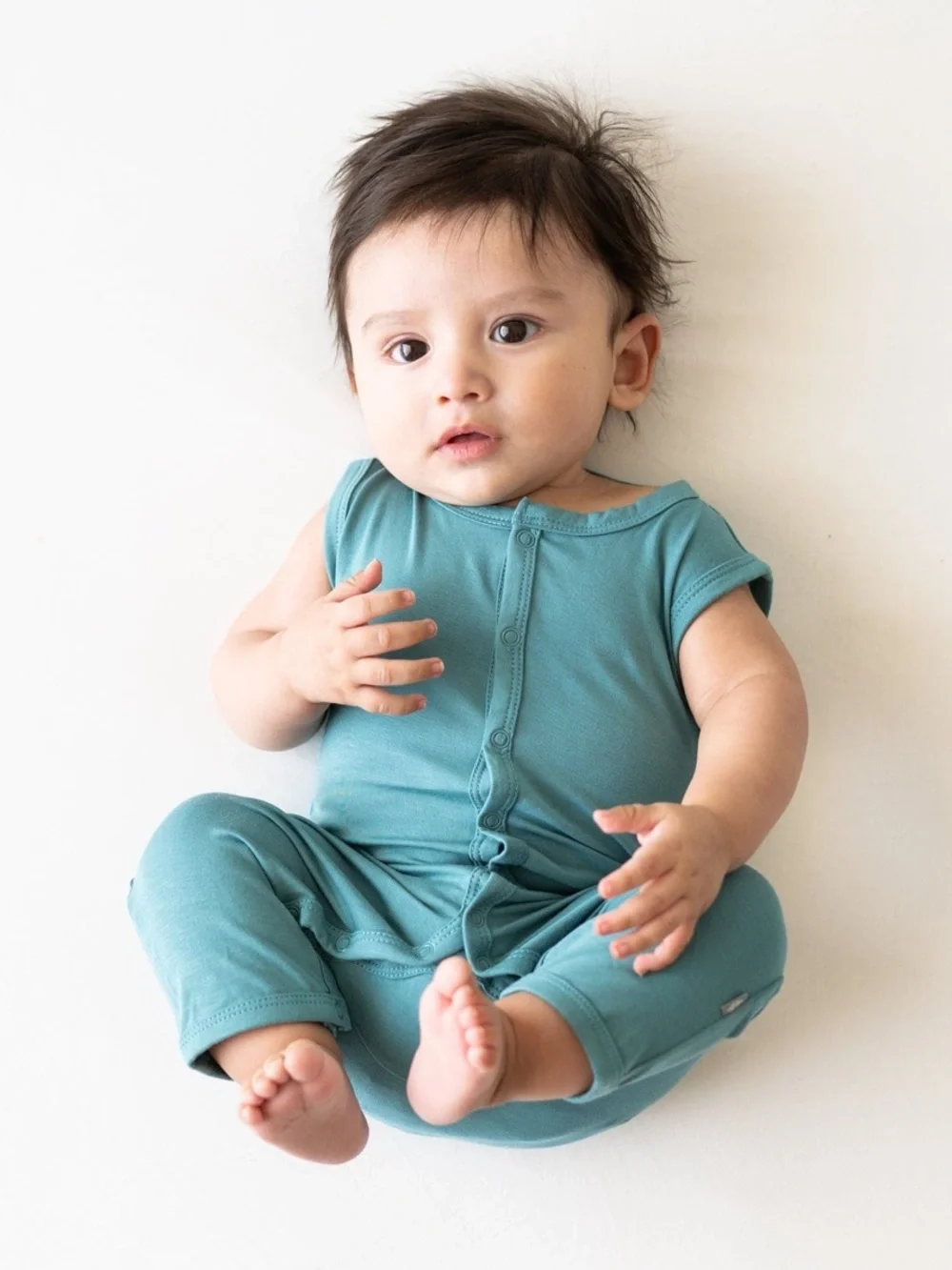 Kyte Baby Bamboo Romper in Cove Color